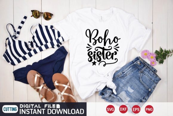 Boho Sister Svg Graphics and T-Shirt Designs Review