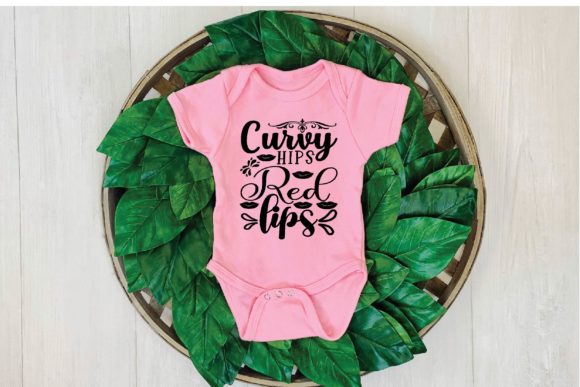 Curvy Hips Red Lips Svg: Bold Graphics for T-Shirt Designs