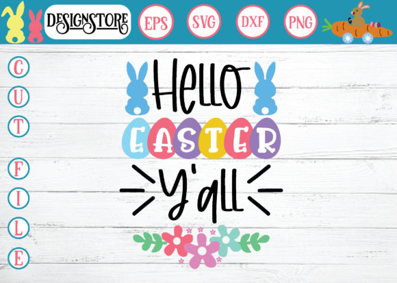 Hello Easter Y all Svg Graphics & T-Shirt Designs Review