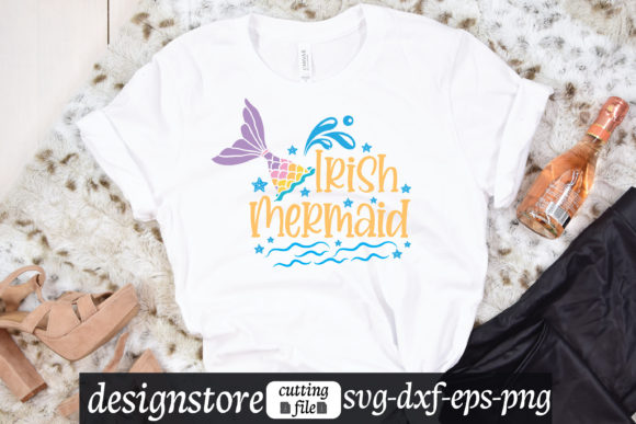 Irish Mermaid Svg: Graphics for T-Shirt Designs and Editorial Use
