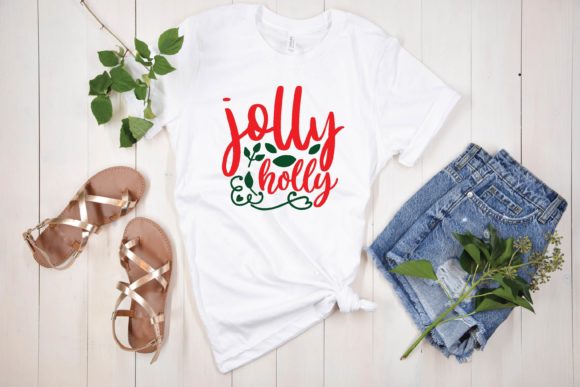 Jolly Holly Svg Graphics for T-Shirt Designs