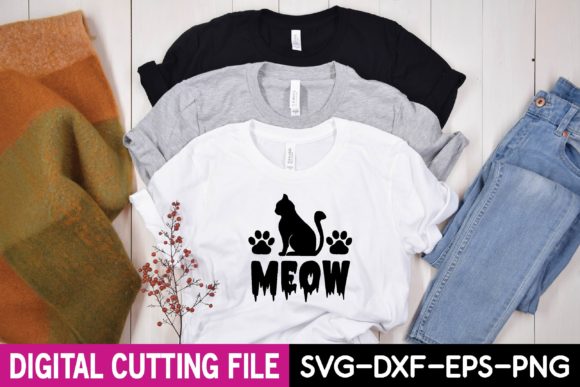 Meow Svg Graphics and T-Shirt Designs Review