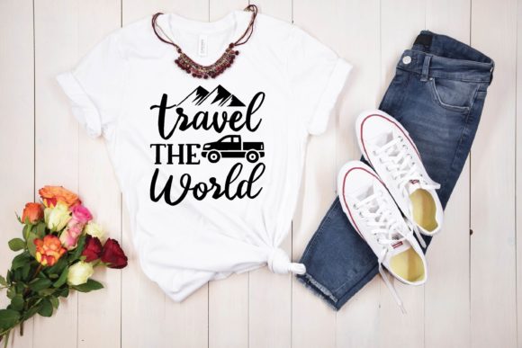 Travel the World Graphics for T-Shirt Designs and Branding