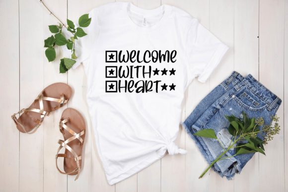Welcome with Heart Svg: A Designer's Review of Graphics and T-Shirt Designs